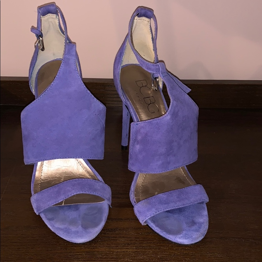Blue high heels